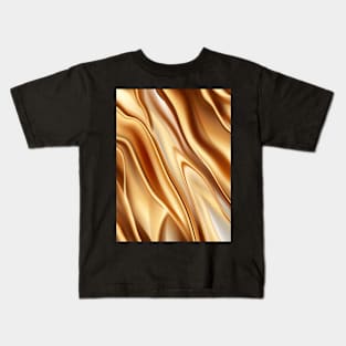 Golden luxury pattern with metallic luster Kids T-Shirt